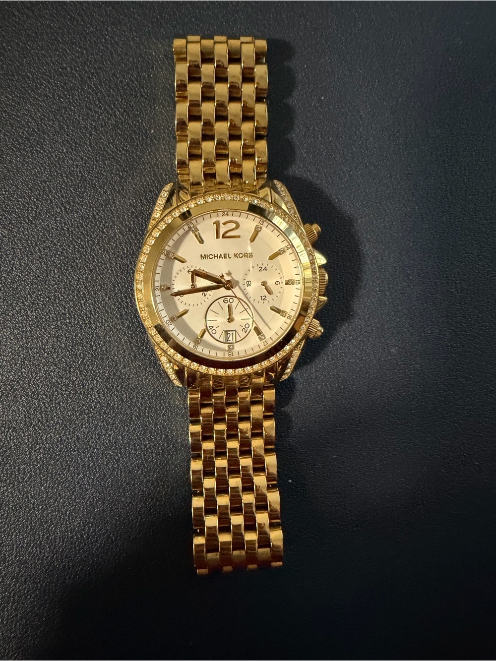 Michael Kors Gold Women’s Chronograph Bracelet Watch